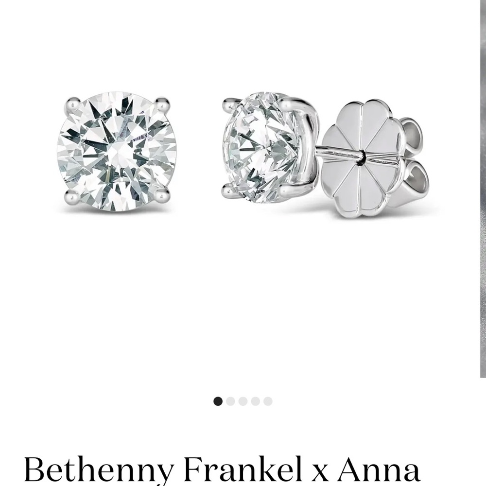 Bethenny Frankel x Anna Silver Crystal Earrings